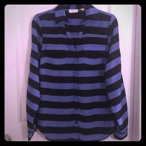 Ny & Co Flowy Button Down Shirt